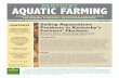 KENTUCKY AQUATIC FARMING - KSU Aquaculture · Selling Aquaculture Products in Kentucky’s ... KENTUCKY AQUATIC FARMING A Newsletter for Kentuckians Interested in Improving Fish and