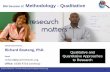 RM Session 6 Methodology - Qualitative · RM Session 6: Methodology - Qualitative ... • Students will also learn about the different methods for collecting data in research. ...