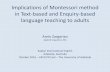 Implications of Montessori method in Text-based and ... · Implications of Montessori method in Text-based and Enquiry-based language teaching to adults ... Paltridge, Brian. Genre