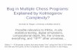 Bug in Multiple Chess Programs: Explained by …regan/Talks/ChessHashAnomaly.pdfBug in Multiple Chess Programs: Explained by Kolmogorov Complexity? Possible ... and “10500 ” other