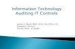 Information Technology Auditing IT Controls - … · Information Technology Auditing IT Controls James D. Boyd, MBA, ... Effective information management, ... Assurance activities