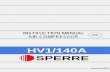 HV1/140A SPERRE - Suppliers Of Marine & Industrial Spare Parts · Instruction book for compressor type HV1/140A PREFACE Sperre has produced this instruction manual in order to provide