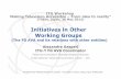 Initiatives in Other Working Groups - ITU: Committed to ... · Initiatives in Other Working Groups (The FG AVA and its relations with other entities) ... Academia can play a direct