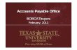 February, 2011 - Texas State Universitygato-docs.its.txstate.edu/.../resources/BOBCATBuyers2011.pdf · Invoice requires Goods Receipt ... Invoices with PO are entered into SAP. ...