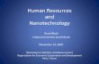 Human Resources and Nanotechnology - OECD.org · Human Resources and Nanotechnology Workshop on Statistics and Measurement Organization for Economic Cooperation and Development Paris,