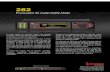 Procesador de Audio Doble-Modo - inovonicsbroadcast.com€¦ · Las alarmas por fallas de audio del programa ... Generador Interno de Tono para Prueba: 20Hz-20kHz; frecuencia y nivel