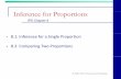 Inference for Proportions - New Jersey Institute of …dhar/math661/IPS7e_LecturePPT_ch08.pdfInference for Proportions ... 8.2 Comparing two proportionsAuthors: William H Holmes ·