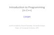 Introduction to Programming (in C++)jordicf/Teaching/programming/pdf/IP03... · Introduction to Programming (in C++) Loops Jordi Cortadella, Ricard Gavaldà, Fernando Orejas Dept.