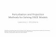 Perturbation and Projection Methods for Solving DSGE …faculty.wcas.northwestern.edu/~lchrist/course/Gerzensee_2011/... · Perturbation and Projection Methods for Solving DSGE Models