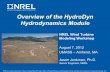 Overview of the HydroDyn Hydrodynamics Modulewind.nrel.gov/.../jjonkman/.../4_HydroDyn_Jonkman.pdf · Overview of the HydroDyn Hydrodynamics Module ... Hydrod ynamic For cing Lo ads