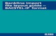 Bankline import file layout guide – BACSTEL-IP format · Bankline can support the most commonly used Bacstel-IP Single Processing Day (SPD) format as well as the Multi Processing