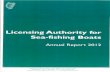 Licensing Authority for Sea-fishing Boats - Agriculture · of the Licensing Authority for Sea-fishing Boats in ... Food and the Marine, that may impact on sea-fishing boat licensing