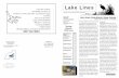 Lake Lines - UWSP · Lake Lines Editor Mike Kornmann, ... eagles , swans and other ... worse than getting a project completed and finding out it was done poorly.