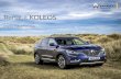 Renault KOLEOS - Renault Owners Club · Renault-Nissan Alliance Common Module Family (CMF) C/D platform used ... The All-New Koleos is fitted with Renault’s R-LINK 2 multimedia