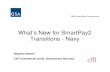 What’s New for SmartPay2 Transitions - Navy · 2011-05-02 · What’s New for SmartPay2 Transitions - Navy Stephen Babine Citi® Commercial cards, Government Services GSA SmartPay