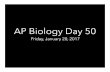 AP Biology Day 50 - Weeblyflemingapbio.weebly.com/.../ap_bio_day_50_2017_ch_15_complete.pdf · AP Biology Day 50 Friday, January 20, 2017. Do-Now 1. ... CH. 15 VCN (Linked Genes)