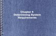 Chapter 5 Determining System Requirements - جامعة نزوى · Requirements Determination How a current information system in an organization functions ? what users would like