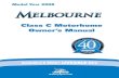 Class C Motorhome Owner’s Manual - Jayco, Inc · Class C Motorhome Owner’s Manual Model Year 2008. WARNING: Read all instructions in this manual and component manufacturer …