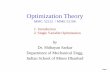 Functions of a Single Variable - iitism.ac.inshibayan/MCC 52105 Optimization Theory...Optimization for Engineering Design by Kalyanmoy Deb 2. Engineering Optimization: Methods and