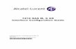 7210 SAS M, X OS Interface Configuration Guide · Alcatel-Lucent 7210 SAS M-Series Router Configuration Process ... Default values for sap-qos-marking in ... If you purchased an Alcatel-Luce