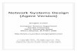 Network Systems Design (Agere Version) - Purdue Universitynpbook.cs.purdue.edu/agere/lnotes/NSD-AGERE-NOTES.pdf · Copy permission: these materials are copyright 2004 by Pearson Education