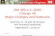 EM 385-1-1, 2008 Change #6 Major Changes and Rationale€¦ · Major Changes and Rationale, Change #6 ... – Base-mounted drum hoists used to hoist ... clarifies the intent of the