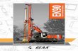 EK90 MULTI-PURPOSE PILING RIG - Drilling Equipment · ek90 multi-purpose piling rig power & speed limited access versatility the geax ek90 is a ... 120x3 - 26.980x3 37 - 8.320 100