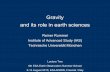 Gravity and its Role in Earth Sciences - Earth Online - ESA · Gravity. and its role in earth sciences. ... global earth gravity field. opens ... most prominent observation technique