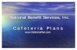 Cafeteria Plans National Benefit Services, Inc. Plans... · National Benefit Services, Inc. What Are the Savings? ... • Massage therapy