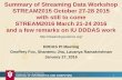Summary of Streaming Data Workshop STREAM2015 … Kamburugamuve, Jangwon Lee, Jingya Wang. 1/27/2016 15 “Map Streaming” Architecture used in Apache Storm and Commercial Solutions