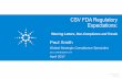 CSV FDA Regulatory Expectations - cbinet.com FDA Regulatory Expectations: Warning Letters, ... 6 3 Production 0 20 161 191 357 543 ... on USP Data Quality Triangle