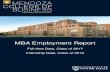 MBA Employment Report - mendoza.nd.edu · MBA Employment Report. Full-time Data, Class of 2017. Internship Data, Class of 2018
