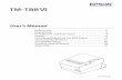 User's Manual - TM-T88VI - Epson · 2 English Before Use Please read this manual carefully before using this product. Keep this manual at hand for immediate reference whenever necessary.