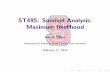 ST495: Survival Analysis: Maximum likelihood - laber/L3_495.pdf  ST495: Survival Analysis: Maximum