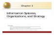 Information Systems, Organizations, and Strategyemrulmahmud.weebly.com/uploads/5/2/4/2/52421679/laudon... · 2017-03-11 · Information Systems, Organizations, and Strategy Chapter
