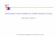 SiGe-based Power Amplifier for CDMA Handset Circuitrychenpg/pdf/CDMA_presentation.pdf · SiGe-based Power Amplifier for CDMA Handset Circuitry ... CDMA power amplifier output power