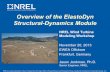 Overview of the ElastoDyn Structural-Dynamics Modulewind.nrel.gov/public/jjonkman/Presentations/WindTurbineModeling... · Overview of the ElastoDyn Structural-Dynamics Module ...