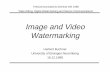 Image and Video Watermarking - Institut Teknologi  · – Steganography