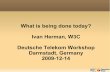 What is being done today? Ivan Herman, W3C Deutsche ... 6 or 7 geographically distributed databases, data sources, and web services… Michael Grove, Clark & Parsia, LLC, and Andrew