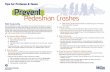 Tips for Preteens & Teens Prevent Pedestrian Crashes for Preteens & Teens Prevent Pedestrian Crashes. ... electronic devises or talking to others and is hit. ... Stop at the edge of