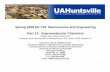 part XII Supramolecular Chemistry - UAH - Engineering XII Supramolecul… · Chemistry of NanomaterialsChemistry of Nanomaterials • Nanoscale chemistry is all of traditional chemistry