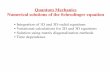 Quantum Mechanics Numerical solutions of the …physics.bu.edu/py502/slides/l09.pdf · Quantum Mechanics Numerical solutions of the Schrodinger equation • Integration of 1D and