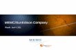 MEMC/SunEdison Company - Apricumssef3.apricum-group.com/wp-content/uploads/2011/04/1-SunEdison... · SunEdison Highlights Pioneer provider of solar systems and services •First to