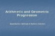 Arithmetic and Geometric Progression - casansaar.com and Geometric... · and fifteenth term is 40.Find the first term and common difference and the find the fifth term . Quantitiative