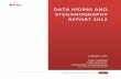 Data Hiding and Steganography Annual Report 2012 .Data Hiding and Steganography Annual Report 2012