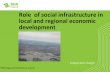 Role of social infrastructure in local and regional ...€¦ · Role of social infrastructure in local and regional economic development RDSA Regional Infrastructure Summit