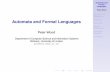 Automata and Formal Languages - Home - Department of ... ptw/research-  · Automata and Formal Languages