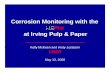 Corrosion Monitoring with the HEPro - PAPTAC HEPro 08.pdf · Objectives Corrosion monitoring of recovery boiler tube during acid wash Assessment of corrosion during start-up after