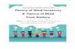 Theory of Mind Inventory & Theory of Mind Task Battery€¦ · Technical Manual for the Theory of Mind Inventory & Theory of Mind Task Battery