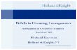 pitfalls In Licensing Arrangements - Online Education For ...webcasts.acc.com/handouts/11.4.10_ITPEC_LQH_Slides.pdf · Pitfalls in Licensing Arrangements Association of Corporate